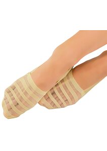 Dámské tylové ponožky do balerín 2301 tělové