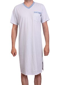 Elegantní pánská noční košile Pleas 179768 bílá