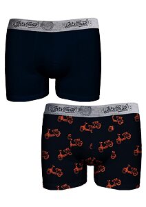 Pánské boxerky John Frank JF2BEF25 duo pack navy