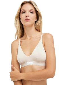 Sportovní podprsenka Tommy Hilfiger Bralette UW0UW04749 mocca