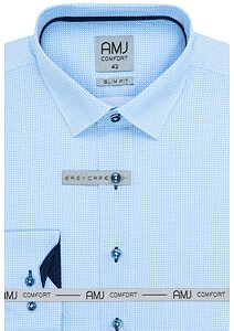Pánská košile AMJ Comfort Slim Fit VDSBR 1321 sv.modrá