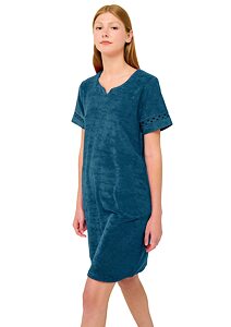 Plážové šaty Frottee se zipem Vamp 22586 blue lyons