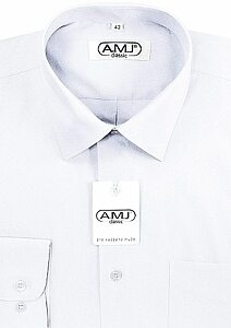 Pánska biela spoločenská košeľa AMJ Slim