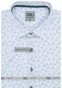 Košile AMJ Comfort VKBR 1136 bílá s tiskem