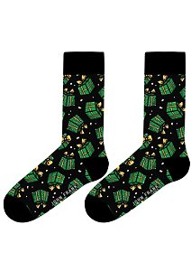 Dámske ponožky s obrázkami John Frank WJFLSFUN-CH14 čierne