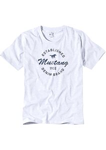 Mustang tričko s krátkym rukávom pre mužov 4175-2100 sivý melír