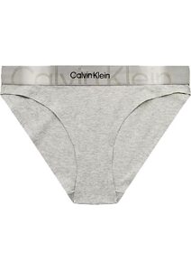 Kalhotky pro ženy Calvin Klein Embossed Icon QF66993 šedý melír