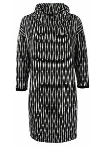 Žerzejové dámské šaty s šálovým límcem Kenny S. Kleid 720240 vzor