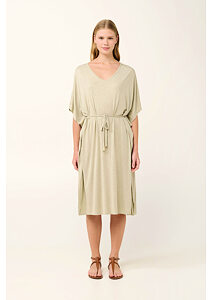 Viskózový letní kaftan Vamp Flama 22887 beige spray