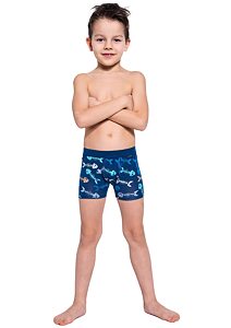Chlapecké boxerky Cornette Kids Fishbone navy