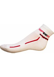 Ponožky Gapo Fit Speed bíločervená