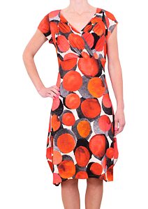 Módne šaty Fashion Mam 1336 orange kola
