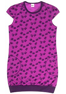 Bavlnená nočná košeľa pre dievčatká Pleas 165146 fialová