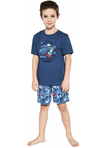 Chlapecké pyžamo Cornette Young Blue Dock jeans