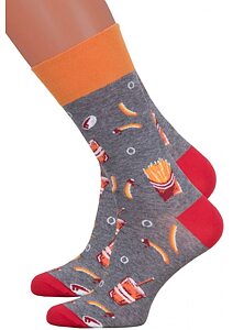 Dámske ponožky More 134078 šede hranolky