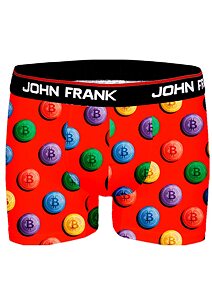 Boxerky pre mužov s farebnou potlačou John Frank crypto