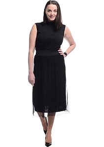 Moderné plisé sukne Tolmea 2821 čierna