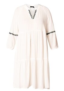 Letní dámské šaty Yest 0002718 bílá perla