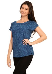 Příjemné dámské tričko Pleas 177528 modré