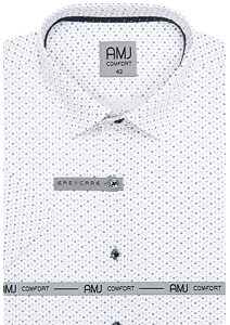 Košile AMJ Comfort slim VKSBR 1227 bílo-černá