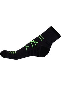 Členkové ponožky Gapo Fit Vzor tm.sivá
