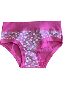 Dívčí kalhotky s kytičkami Emy Bimba B2530 rosa fluo