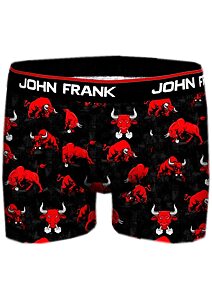 Boxerky pro muže s barevným potiskem John Frank 332 bulls