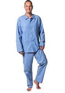 Flanelové pyžamo Luiz Jirka jeans vzoreček