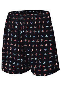 Bavlněné trenky s obrázky Cornette Classic 001/140 navy