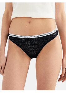 Krajkové kalhotky  Tommy Hilfiger UW0UW04513 Navy