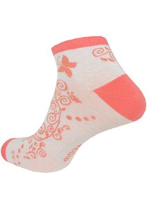 Kotníčkové ponožky Hoza H2027 bílo-losos