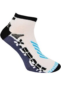 Kotníčkové funkční sportovní ponožky HOZA X-SPORT H3024 bílo-jeans