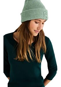 Pletená dámská čepice 572206 sage green