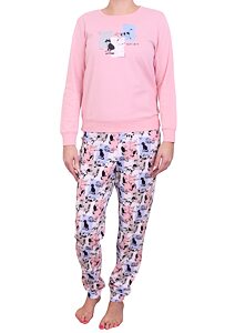 Vamp - Pyžamo s dlouhými rukávy 19522 Pink blush