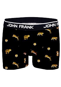 Pánské vtipné boxerky John Frank JFBD347 tiger
