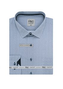 Elegantní pánská košile AMJ Comfort Slim Fit VDSBR 1391 sv.modrá