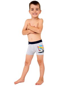 Chlapecké boxerky Cornette Kids Work Zone šedé