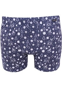 Vánoční boxerky s modalem Andrie PS 5832 navy