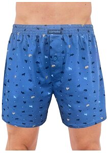 Bavlněné trenýrky do podkovy Cornette Comfort 002/302 modrý býk