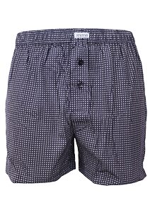 Pánské bavlněné trenky s moderním vzorem Andrie PS 5833 navy