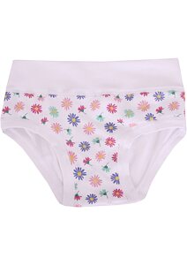 Kvetinové dievčenské nohavičky Emy Bimba B2479 biele