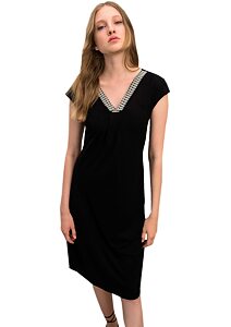 Elegantní dámské šaty Vamp 16522 černá