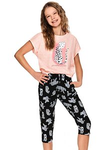 Dívčí pyžamo Taro Polina 2716 růžový melír