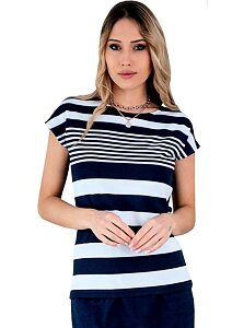 Tričko M. Hajdan BL1155 bílo-navy