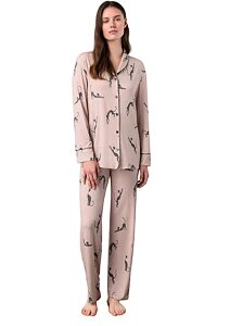 Dvoudílné dámské propínací pyžamo Vamp 17045 Mya