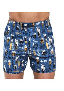 Bavlněné trenky s obrázky Cornette Classic 001/137 drink jeans