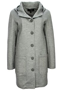 Cool dámský kabát s kapucí Scuba Kenny S. 393660 šedý