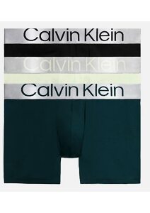 Boxerky Calvin Klein 3 pack NB3075A C7U Reconsidered Steel