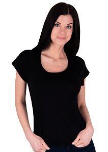 Dámské tričko Babell Inea  s krátkým rukávem černé