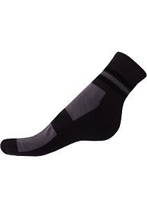Kotníčkové ponožky se zesílenou patou Gapo Fit Young šedé